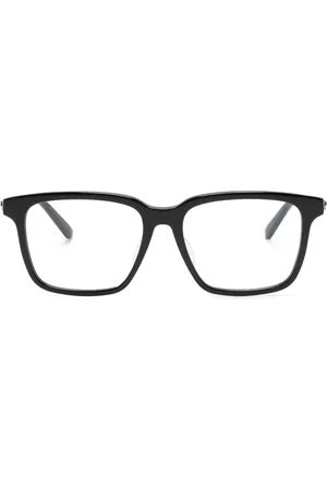 Gucci Logo-plaque square-frame glasses