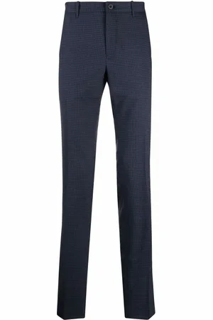 Incotex Micro-check print trousers