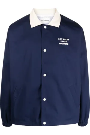 Drôle de Monsieur Slogan-print bomber jacket