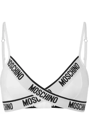 Moschino Logo-tape bra