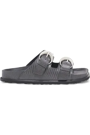 Marine Serre Lizard-print sandals