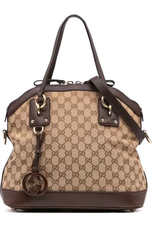 Gucci 2016-2024 GG Canvas Charm Dome satchel