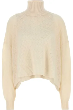 Chloé Pointelle-knit turtleneck sweater