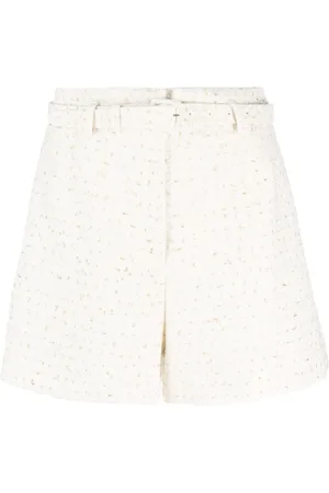 Self-Portrait Belted bouclé shorts