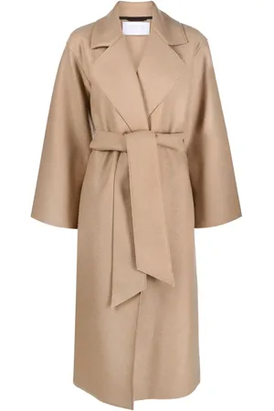 Harris Wharf London Belted wool long coat