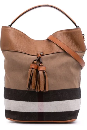 Burberry 2000-2017 Mega Check Canvas Ashby Tassel satchel