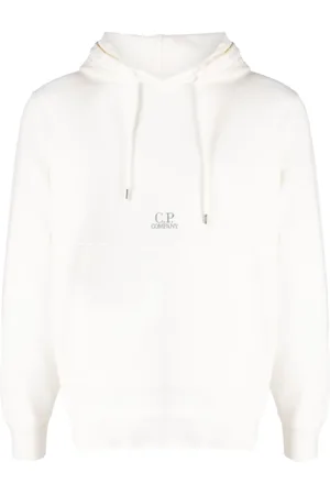 C.P. Company Logo-embroidered cotton hoodie