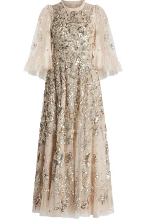 Needle & Thread Sequin-embellished midi dress