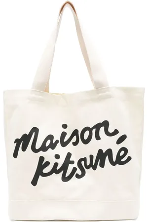 Maison Kitsuné Logo-print tote bag