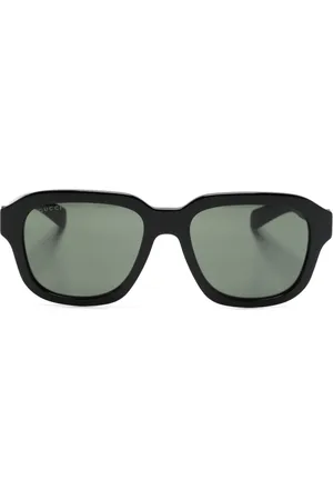 Gucci Logo-print oversize sunglasses