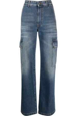 Stella McCartney Cargo-pockets straight-leg jeans