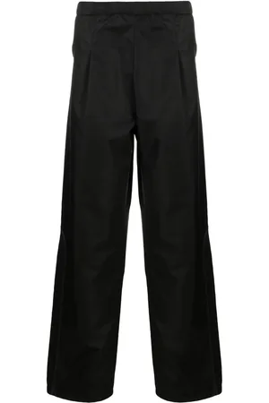 J.LAL Pleated elasticated straight-leg trousers