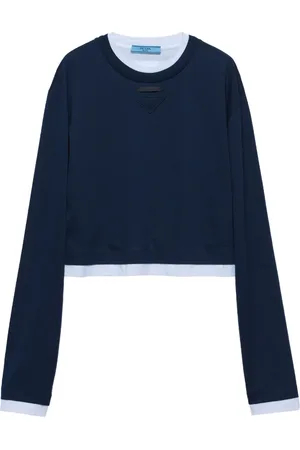 Prada Long-sleeve crew-neck T-shirt