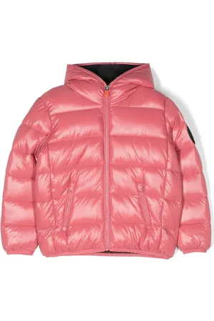 save the duck Logo-patch hooded padded jacket