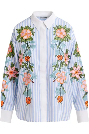Essentiel Antwerp Floral-embroidered shirt