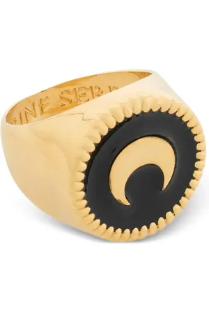 Marine Serre Logo-plaque ring