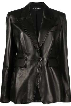 Tom Ford Leather single-breasted blazer
