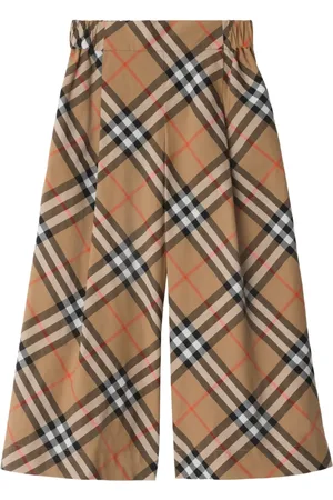 Burberry Checked cotton trousers