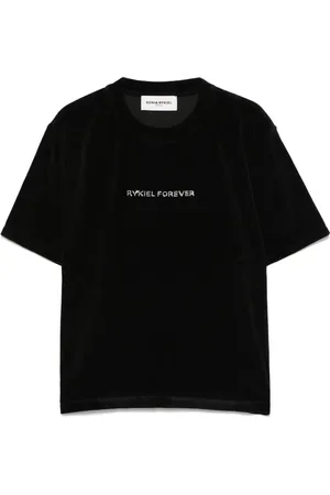 Sonia by Sonia Rykiel Short-sleeve velvet T-shirt
