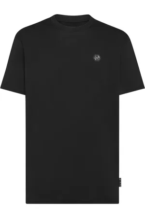 Philipp Plein Logo-patch cotton T-shirt