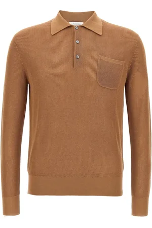 BALLANTYNE Ribbed polo shirt