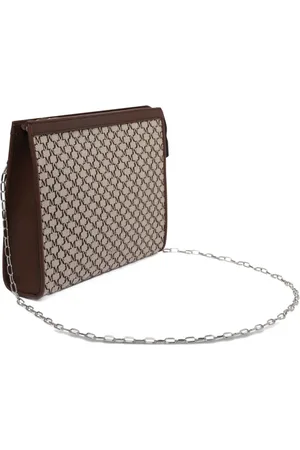 Max Mara Monogram-jacquard clutch bag