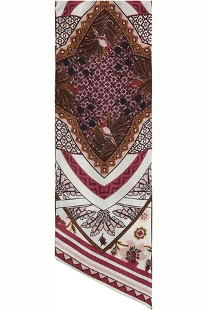 Salvatore Ferragamo Nirvana-print silk bandeau scarf