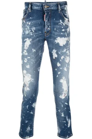 Dsquared2 Paint splattered distressed jeans