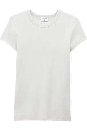 Filippa K Fine-ribbed organic cotton-blend T-shirt