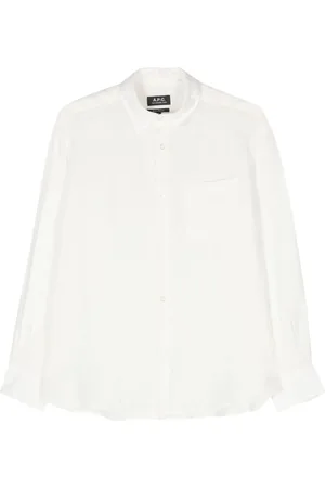 A.P.C. Classic-collar linen shirt