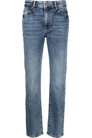 Chiara Ferragni High-rise slim-cut cotton jeans