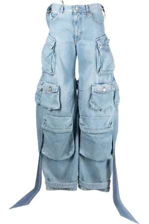 The Attico Wide-leg cargo jeans
