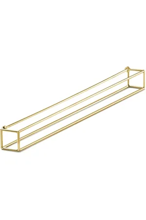 SHIHARA 18kt yellow Rectangle Pierce 90 earring