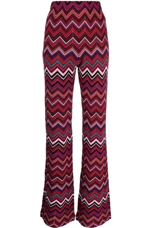 Missoni Zigzag-print high-waisted trousers