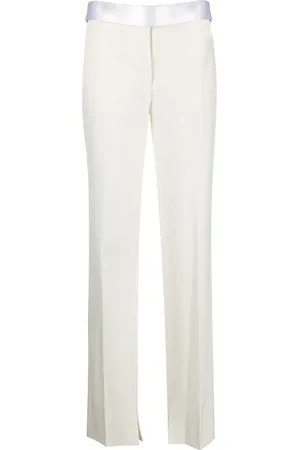 Stella McCartney Satin-waistband detail trousers