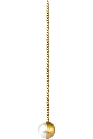 SHIHARA Half Pearl Chain Earring 90°
