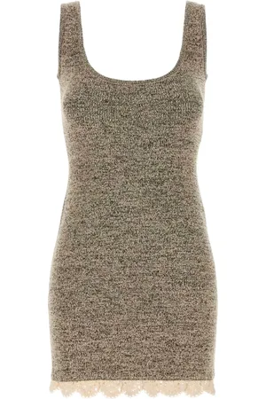 MAGDA BUTRYM Lace-trimmed knitted dress