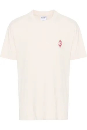 MARCELO BURLON Graffiti Cross-embroidery cotton T-shirt