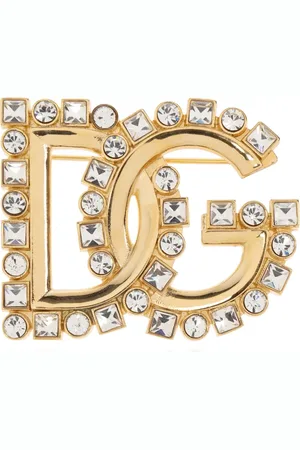 Dolce & Gabbana DG crystal-embellished brooch