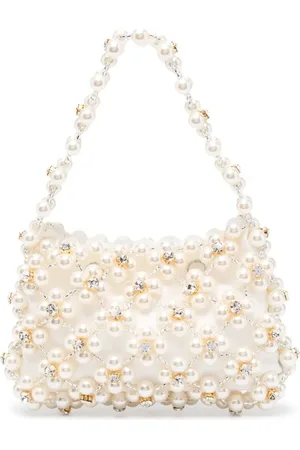 VANINA Anemone crystal-embellished tote bag