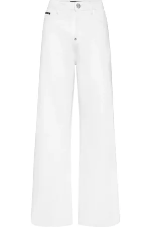 Philipp Plein Logo-embroidered jeans