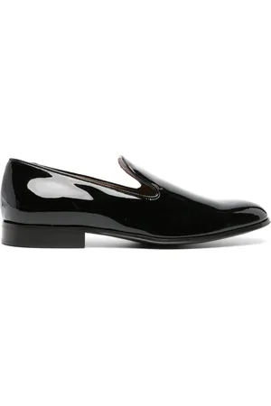 Gianvito Rossi Patent-finish leather loafers