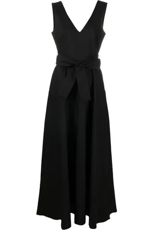 P.A.R.O.S.H. V-neck flared maxi dress