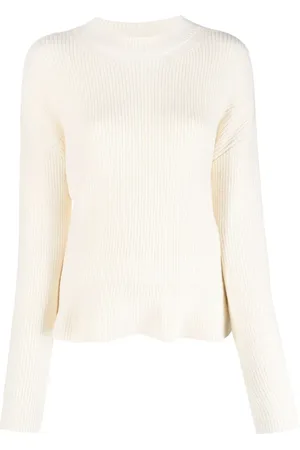 Chloé Peplum-hem ribbed-knit jumper
