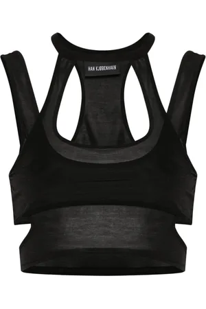 HAN Kjøbenhavn Fine cut-out crop top
