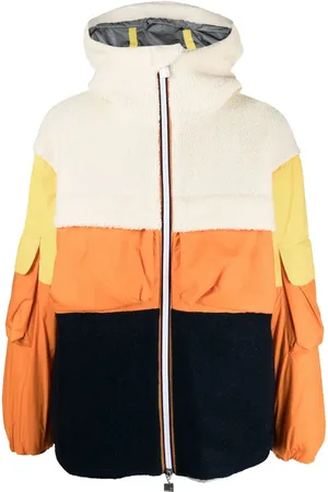K-Way Claumix colour-block hooded jacket