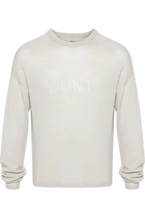 Rick Owens Open-knit slogan jumper