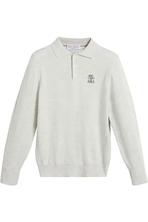 Brunello Cucinelli Logo-embroidered cotton polo shirt