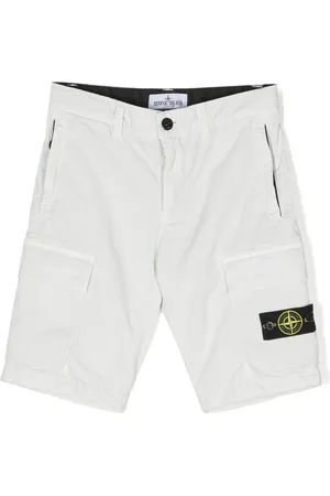Stone Island Side logo-patch cargo shorts