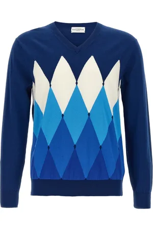 BALLANTYNE Argyle-knit jumper